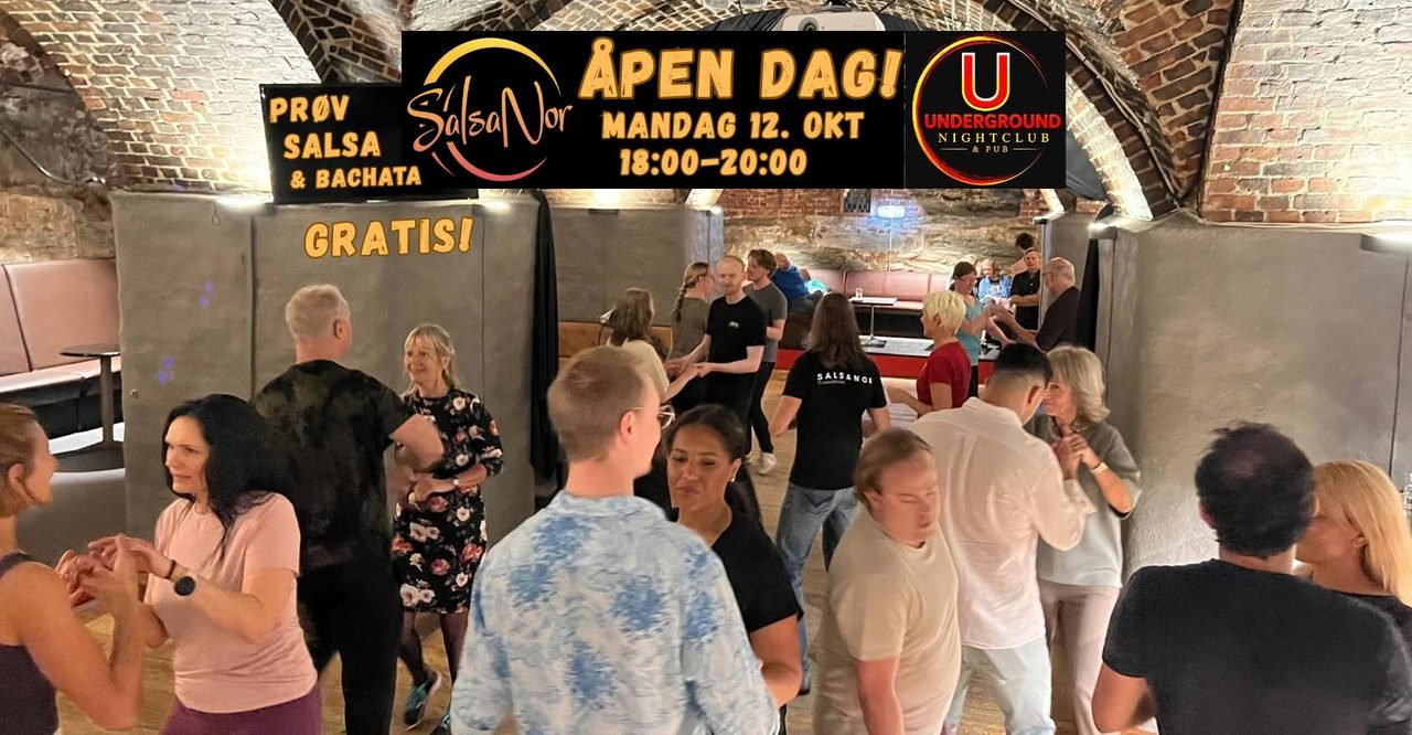 SALSANOR ÅPEN DAG PÅ UNDERGROUND 12. OKTOBER 2026