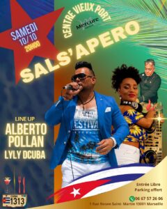 ✨ SALS&rsquo;Apero Mensuelle H Mercure ➡️🎧LYLY DCUBA & 🎤ALBERTO POLLAN