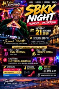 SBKK Night Tramore | Salsa, Bachata, Kizomba & Kompa | 21 November 2026