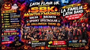 ⓈвЌ 𝓶ᵒηᵗʰl𝕪 𝓶Ⓐ𝓭η𝐞𝓢𝓢 – SPOOKY SPECTACULAR WITH SPECIAL GUEST LA FAMILIA LATIN BAND