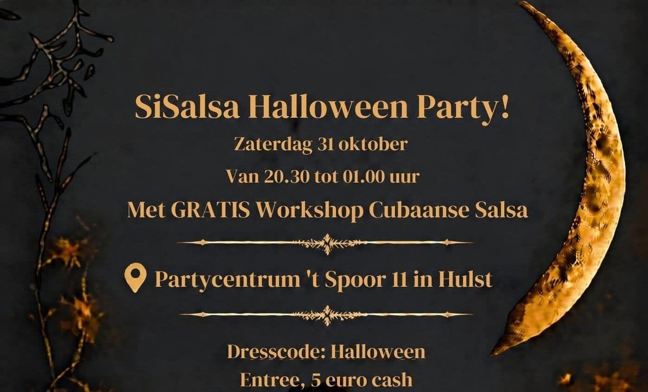 SiSalsa HALLOWEEN Party! Met DJ El Patron en gratis Salsa Workshop!