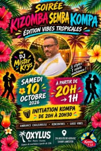 SOIREE 100% KIZOMBA – SEMBA – KOMPA « EDITION VIBES TROPICALES »