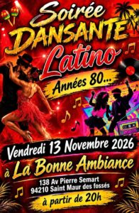 Soirée Dansante à « La Bonne Ambiance »