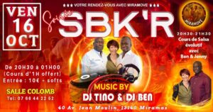 Soirée SBK&rsquo;R vendredi 16 octobre à Miramas salle Colomb