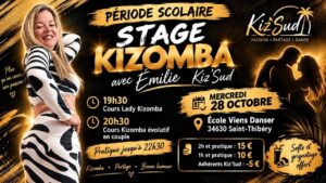 St Thibery mercredi 28 Octobre stage kizomba
