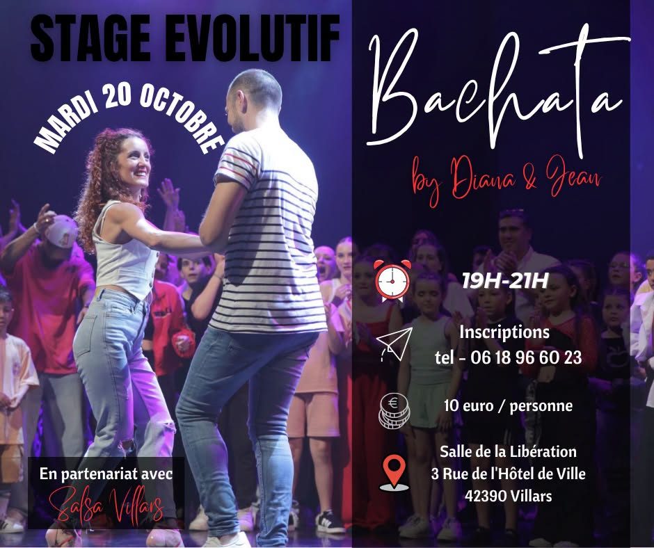 ✨Stage Bachata avec Diana & Jean ✨