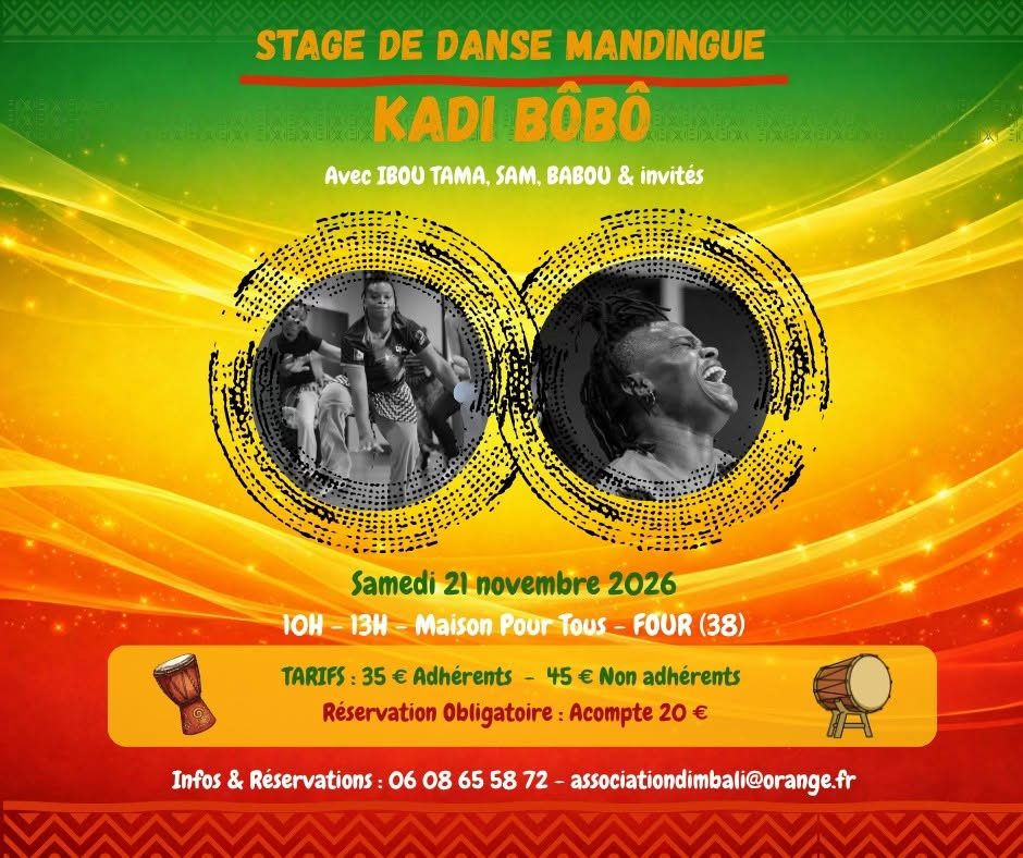 Stage de danse mandingue avec KADI BOBO