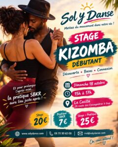 Stage de Kizomba débutant à la Casita – Gap