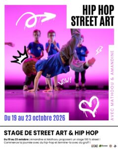 Stage de street-art et danse Hip hop pendant les vacances !