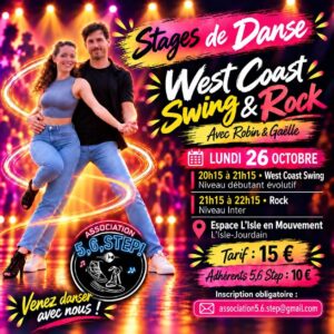 Stage de West Coast Swing et Rock