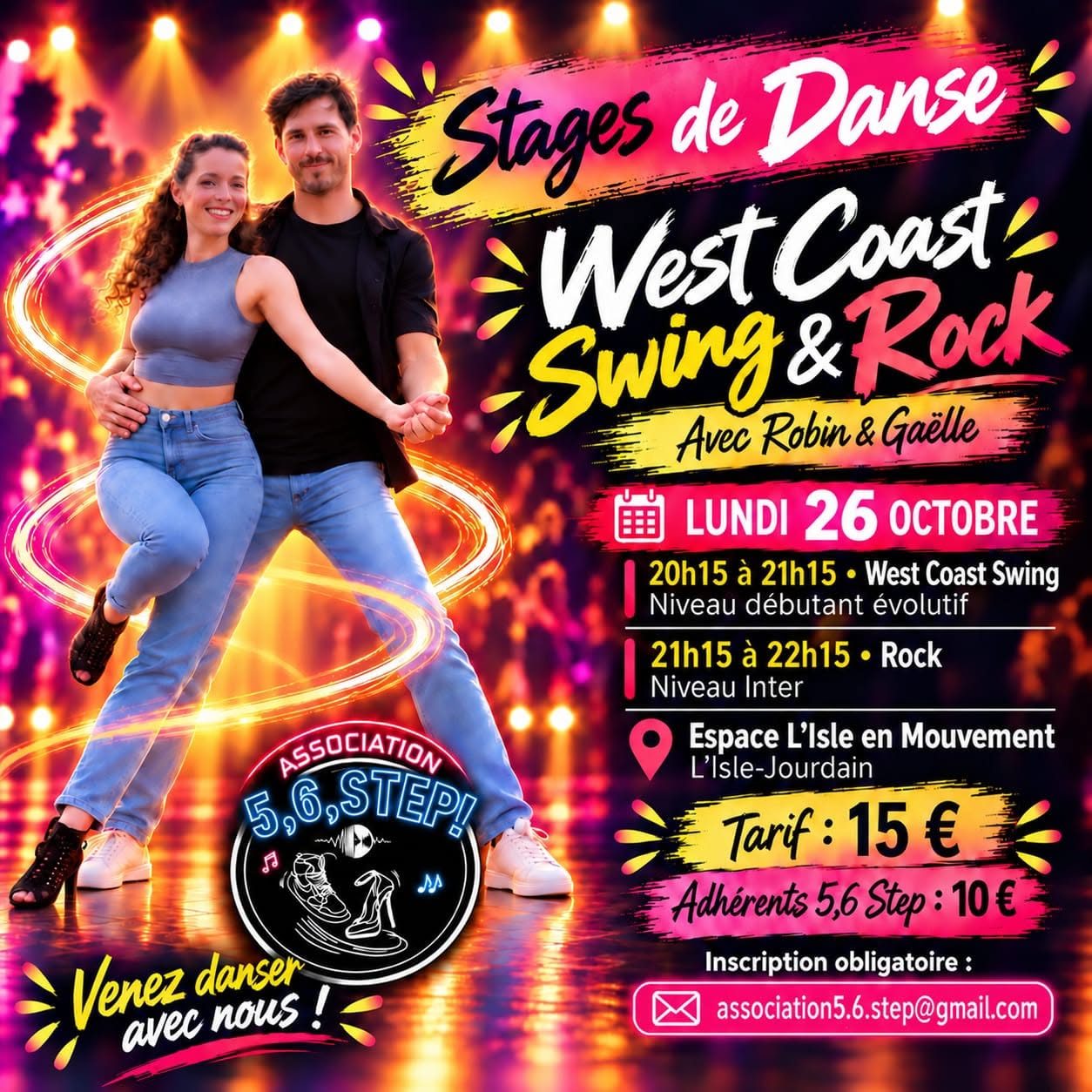 Stage de West Coast Swing et Rock