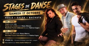 Stages de Heels – Salsa – Bachata du 17/10