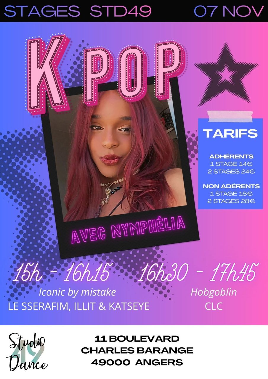Stages K POP – Samedi 07 Novembre avec Eliah