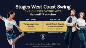 Stages Tango Argentin et West Coast Swing