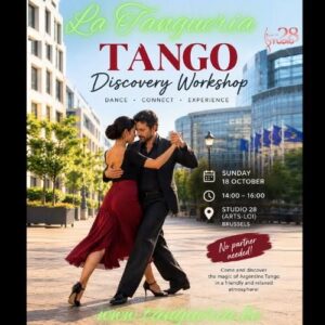 TANGO ARGENTINO Discovery Workshop – Atelier découverte – Ontdekkingsworkshop