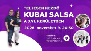 Teljesen kezdő kubai salsa tanfolyam I XVI. kerület I Ingyenes első alkalom