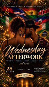 WEDNESDAY AFTERWORK – FREE ENTRANCE | afro • kizomba • zouk • konpa | HoffHouse | 28OCT