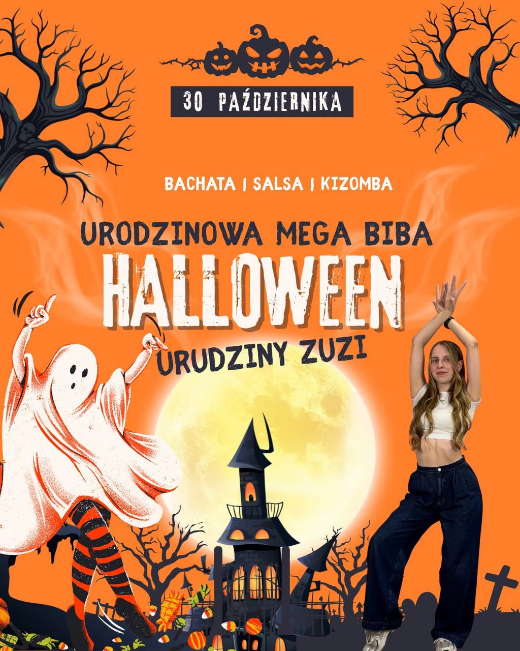 WIELKA BIBA HALLOWEEN + URODZINY ZUZI W MOHITO TYCHY!