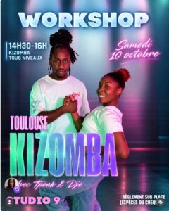 Workshop de KIZOMBA samedi 10 octobre