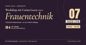 ✨ WORKSHOP MIT CARINA LUCCA (ARG) · FRAUENTECHNIK