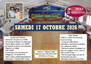 Workshops et soirée danse country, Gibson&rsquo;s Hall